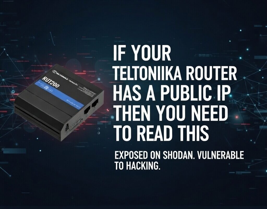 Your Teltonika Router Has a Public IP SIM. Here Is Why That Is a Problem – and How to Fix It.